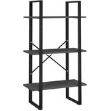 Ormarić za knjige 5 razina sivi 60x30x175 cm konstruirano drvo | shoptok.hr
