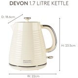 Haden Kremno bel plastičen grelnik vode 1,7 l Devon – | Shoptok.si