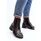 Boto Women's Boots Lu Boo Black Work Boots with Steel Frame Jacksy | Shoptok.si
