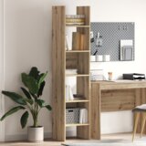 vidaXL Knjigovni omar artisan hrast 40 x 35 x 180 cm Konstruiran les Cene