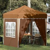  Zložljivi šotor za zabave Bež 195 x 195 x 245 cm Oxford tkanina, (5000212548) | Shoptok.si