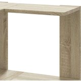 vidaXL Kutni regal za knjige 3 razine boja hrasta 50x50x102 cm drveni | shoptok.hr
