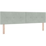 Krevet s box springom madracem i LED-om Svjetlosiva Baršun - Svjetlosiva 180 x 200 cm Prošiveno gumbima | shoptok.hr