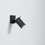 Sollux SL.0091 - zidno spot svetlo ring 1xGU10/10W/230V crno | Eponuda.com