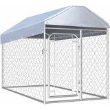Vanjski kavez za pse s krovom 200 x 100 x 125 cm | shoptok.hr