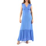 Crochè Dolge obleke CR08414 Modra Cene