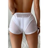 Dewberry 19529 Tulle Beach Shorts Pareo-WHITE | shoptok.hr