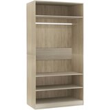 The Living Store Garderobna omara sonoma hrast 100x50x200 cm iverna plošča - Garderobna Omara, (21419682) | Shoptok.si