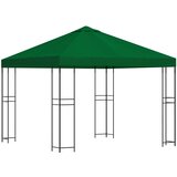 Gazebo 3 x 3 m Zelena Poliester i čelik 190 gsm | shoptok.hr