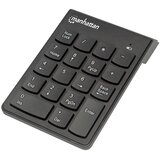 Manhattan Numeric Keypad, Wireless (2.4GHz), USB-A Micro Receiver, 18 Full Size Keys, Black, Membrane Key Switches, Auto Power Management, Range 10m, AAA Battery (included), Windows and Mac, Three Year Warranty | shoptok.hr