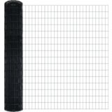 vidaXL Euro Ograda s 7 Flangiranih Stupova 1.6x10 m Cinkom Obložena Čelična | shoptok.hr