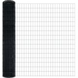 vidaXL Euro ograja s 7 flandriranimi stebri 1.6x10 m Cinkano jeklo | Shoptok.si