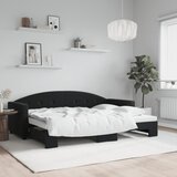  Dnevni krevet crni 80 x 200 cm baršunasti | shoptok.hr