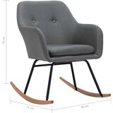  Stolica za ljuljanje od tkanine svjetlosiva | shoptok.hr