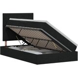  s madracem i skladištem Crna 120 x 200 cm tkanina | shoptok.hr