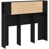  Glava kreveta s ormarićem Crni hrast 120 x 18.5 x 102.5 cm | shoptok.hr