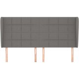  Uzglavlje s ušima tamnosivi 203x23x118/128 cm od tkanine | shoptok.hr