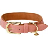 Kentucky Dogwear Pasja ovratnica iz veganskega usnja, breskev/rjava - M/L (58 cm) | Shoptok.si