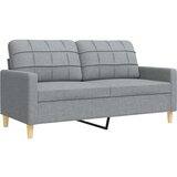 vidaXL 4-dijelni set sofa s tabureom svjetlosivi od tkanine | shoptok.hr