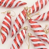  Božićna spirala u obliku kugle 40 pcs Crvena Plastika | shoptok.hr
