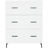  Visoka komoda bijela 69,5x34x180 cm konstruirano drvo | shoptok.hr