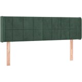  The Living Store Vzglavje z ušesi temno zeleno 147x16x78/88 cm žamet - Vzglavje, (21453839) | Shoptok.si