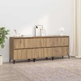vidaXL Komode 3 pcs Umjetnički hrast 60 x 35 x 70 cm Konstruirano drvo | shoptok.hr