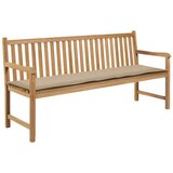  Jastuk za vrtnu klupu bež 180 x 50 x 3 cm od tkanine Oxford Cijene