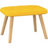  Stolica za opuštanje s osloncem za noge boja senfa od tkanine | shoptok.hr