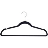  Set of Velvet Hangers Black 10 Pcs. | shoptok.hr