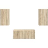  Set TV komoda Zidne 2 pcs Sonoma hrast Konstruirano drvo | shoptok.hr