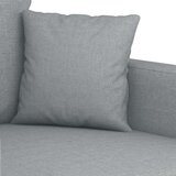  2-dijelni set sofa s jastucima svjetlosivi od tkanine | shoptok.hr