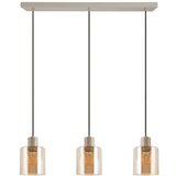 Brilliant Luster na sajli LYSKA 3xE27/20W/230V krem/bež zadimljeno | Eponuda.com