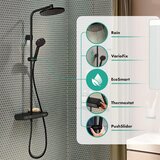 Hansgrohe 28638670 Activera S 240 1jet EcoSmart stenska termostatska armatura s tuš setom | Shoptok.si