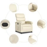  Električni naslonjač od umjetne kože krem | shoptok.hr
