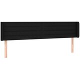  Posteljno vzglavje črno 163x16x78/88 cm blago, (20933440) | Shoptok.si