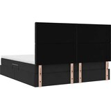  s madracem i skladištem Crna 180 x 200 cm Baršun | shoptok.hr