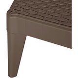  Ležaljka za sunčanje smeđa 186 x 60 x 29 cm PP | shoptok.hr
