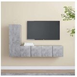  3-dijelni set TV ormarića siva boja betona od iverice | shoptok.hr