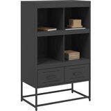  Visoka komoda crna 68x39x111,5 cm od čelika | Eponuda.com