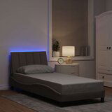  posteljni okvir brez vzmetnice Taupe 90x190cm Tkanina, (21792579) | Shoptok.si