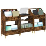  Set medijskih polica 3 kom. Dimljeni hrast 212 x 46 x 112 cm | shoptok.hr