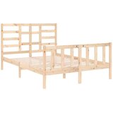 Posteljni okvir iz trdnega lesa 140x190 cm, (20647805) | Shoptok.si