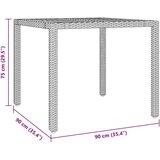  5-dijelni vrtni bistro set od poliratana s jastucima sivi | shoptok.hr