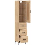  Visoka komoda hrasta sonome 34,5x34x180cm od konstruiranog drva | shoptok.hr