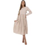 Fashion Hunters Dress-232-SK-8005.18-white-beige | Eponuda.ba