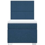 Krevet s oprugama i madracem plavi 90 x 200 cm od tkanine | shoptok.hr