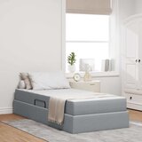  s madracem i skladištem Svijetlo siva 90 x 200 cm | shoptok.hr