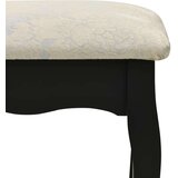 vidaXL Mizica za ličenje s stolčkom črna 100x40x146 cm les pavlovnije | Shoptok.si