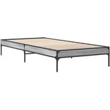  Okvir kreveta boja hrasta 90 x 190 cm konstruirano drvo i metal | shoptok.hr